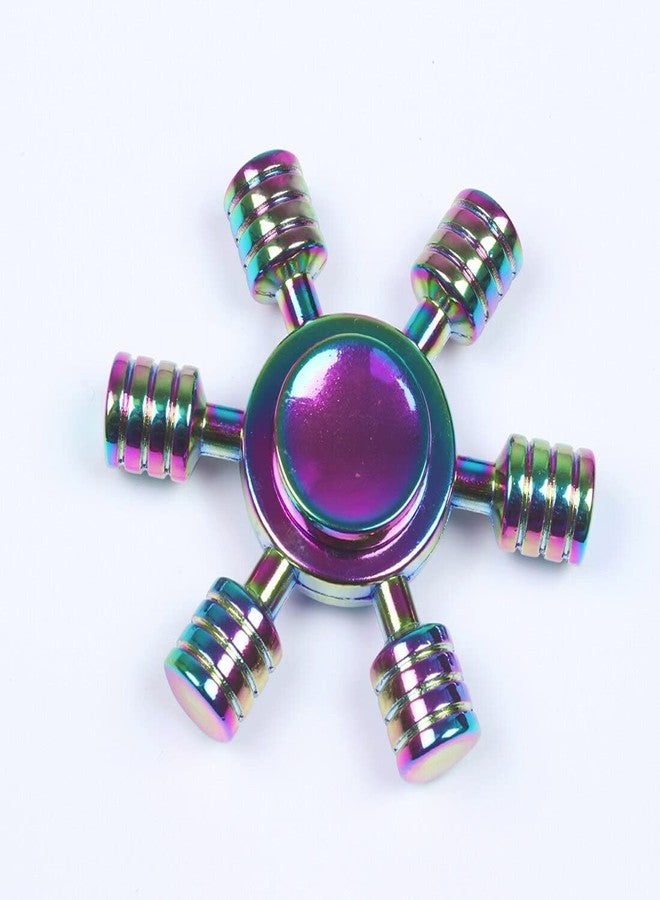 Shivsoft 6 Arm Fiddget Maze Metal Puzzle Stress Relief Sensory for Kids and Adult Spinner Beans Top Spinning As Gifts & Creative Toys Games Made in India - Image 2